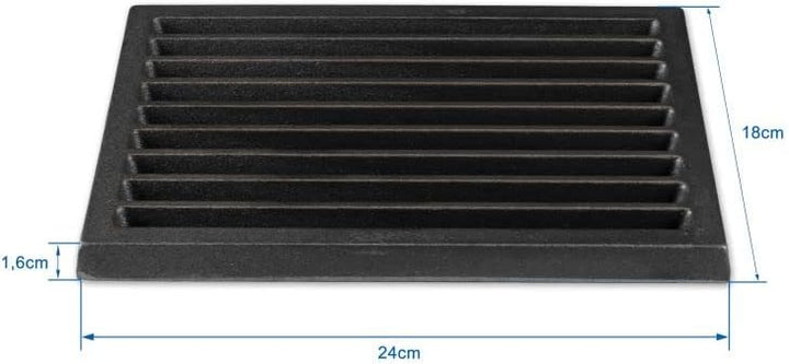 Grillrostprofi Ascherost - Feuerrost - Kohlerost - Kaminrost in Premium-Qualität, Gusseisen, 18 x 24