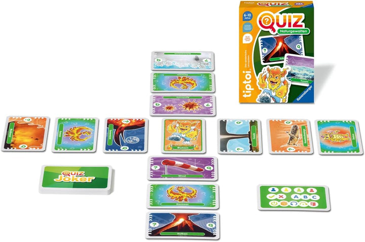 Ravensburger tiptoi 00167 Quiz Naturgewalten, Quizspiel für Kinder ab 6 Jahren, für 1-4 Spieler