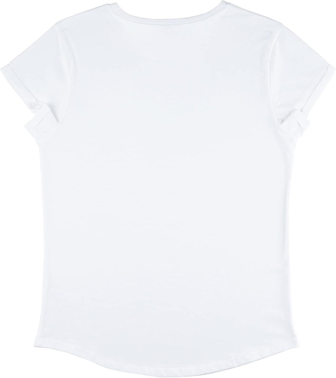 Disney Damen The Little Mermaid Shining Voice Women's Organic Rolled Sleeve T-shirt M Weiss, M Weiss