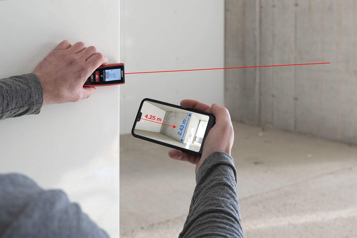 SOLA METRON BT - Laser Entfernungsmesser 30m, 60m, 80m, 120m – Distanzmesser Laser mit Bluetooth Dat