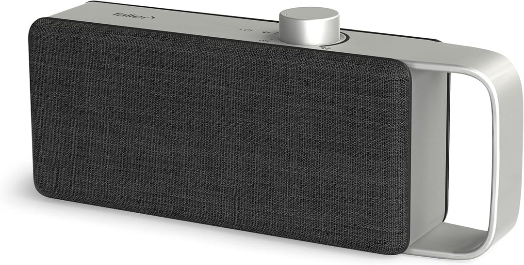 faller Oskar TV Lautsprecher/Soundbar mit Clear Voice (tragbar, kabellos, einfache Bedienung, Alumin