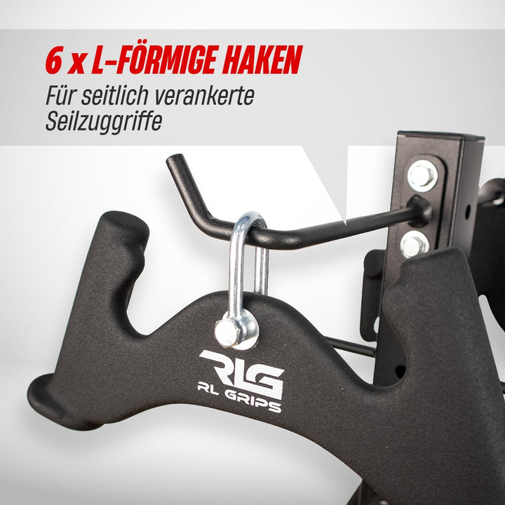 RL Grips – Aufbewahrungsständer für Kabelzug-Griffe – Modularer, Vertikaler Gym-Griffhalter – Bodens