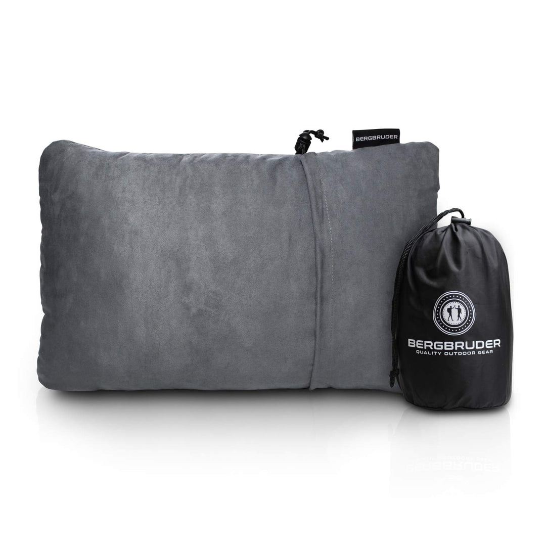 Komprimierbares Reisekissen - Nackenkissen aus zerkleinertem Memory Schaum - Outdoor Camping-Kissen