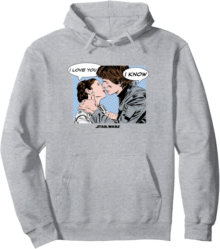 Star Wars I Love You Princess Leia And Han Solo Black Pullover Hoodie