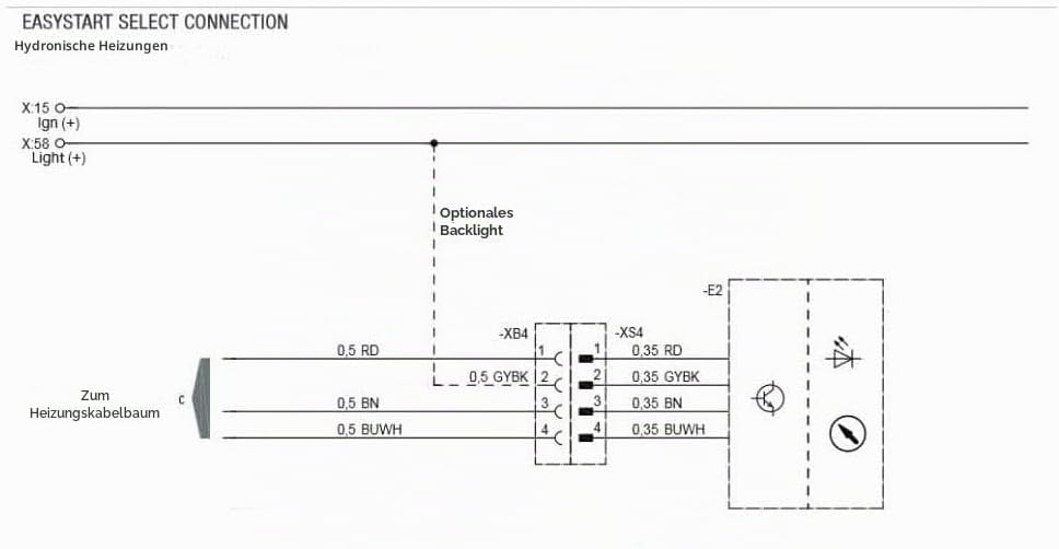 Eberspächer EasyStart Select Bedienelement ! Standheizung