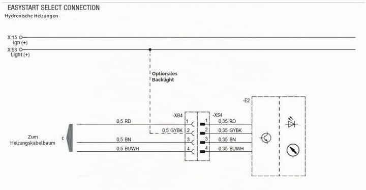 Eberspächer EasyStart Select Bedienelement ! Standheizung