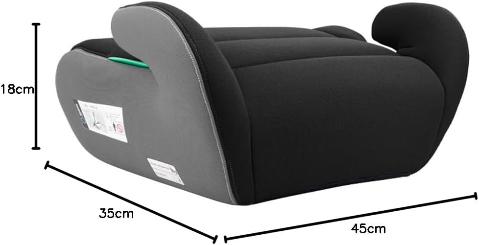Sparco Kinderautositz-Erhöhung Schwarz und Grau i-Size. Neue Europäische Norm 2024 ECE 129/03. 125-1