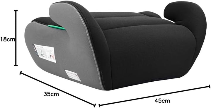 Sparco Kinderautositz-Erhöhung Schwarz und Grau i-Size. Neue Europäische Norm 2024 ECE 129/03. 125-1