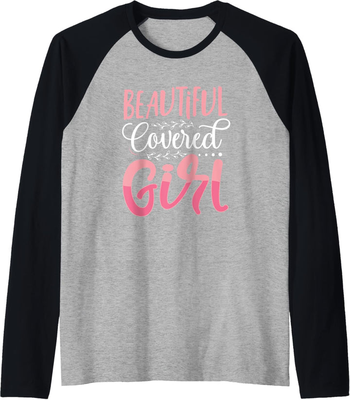 Beautiful Covered Girl Afro Educated Unapologetically Black Raglan