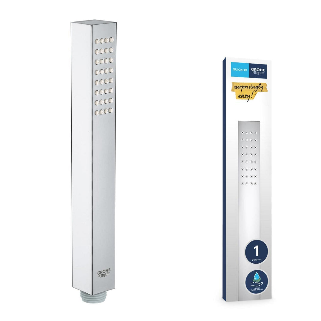 GROHE Vitalio Joy Cube Stick - Handbrause (wassersparend, 1 Strahlart, Antikalk- System, langlebig),