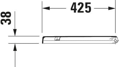 Duravit WC-Sitz Starck 3, Toilettendeckel aus Urea-Duroplast, Klodeckel mit Edelstahl Scharnieren, W