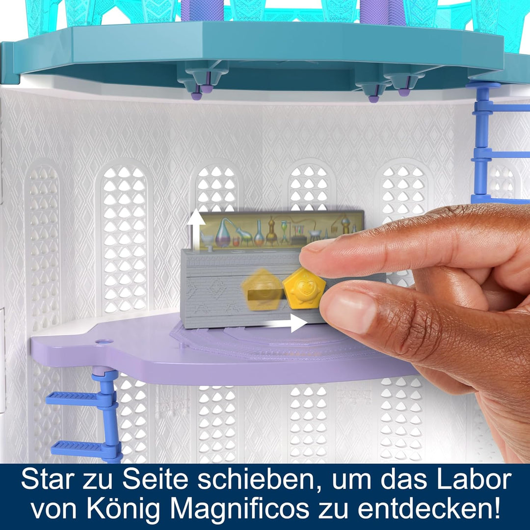 Disneys Wish Rosas Schloss Spielset, Puppenhaus mit 2 beweglichen Minipuppen, Sternenfigur und 20 Zu