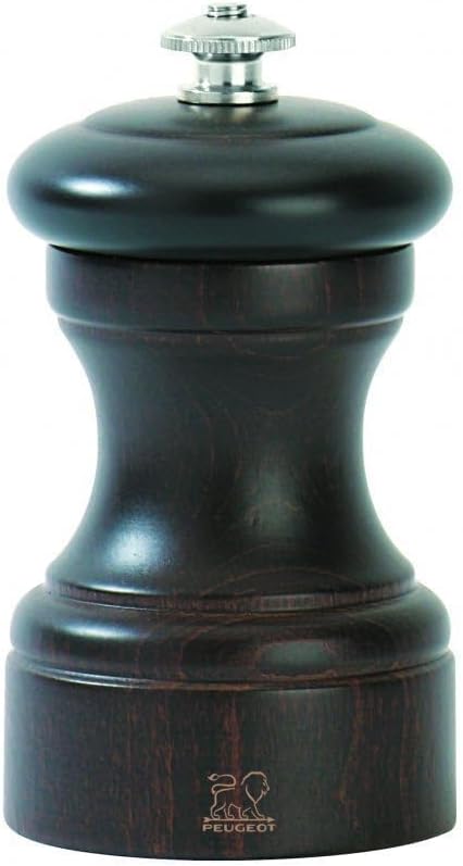 Peugeot 24208 Bistro Salzmühle Holz, 5 x 5 x 10 cm, matt schwarz Matt Schwarz Salzmühle, Matt Schwar