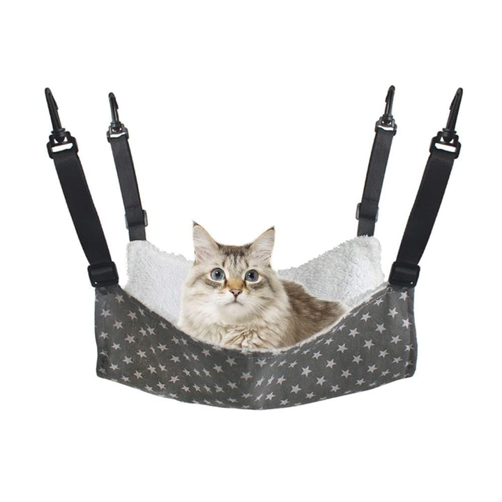 MiOYOOW Hängematte für Katzen tragbare kleine Haustierkäfig-Hängematte warmes Rattenhausbett mit ver