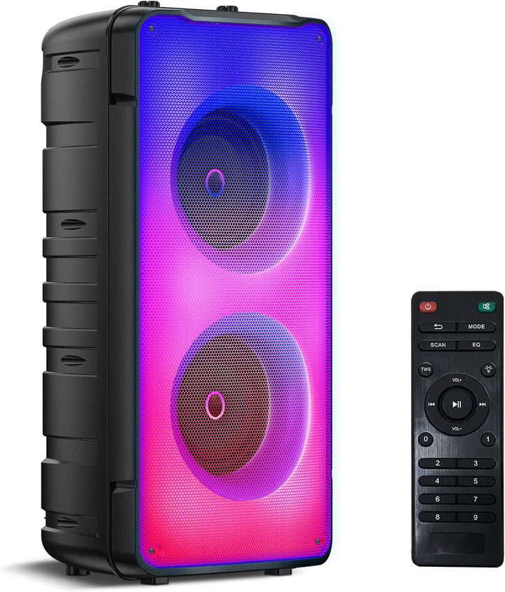 Bluetooth Lautsprecher, 60W Grosse Bluetooth 5.0 Box Musikbox Bass Boost, Lautester Tragbarer Kabell