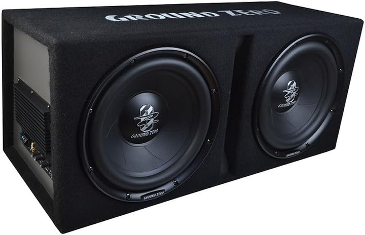 Ground Zero GZIB 2.30BR-ACT – 30 cm Aktiver Bassreflex-Subwoofer mit integriertem Verstärker für sat