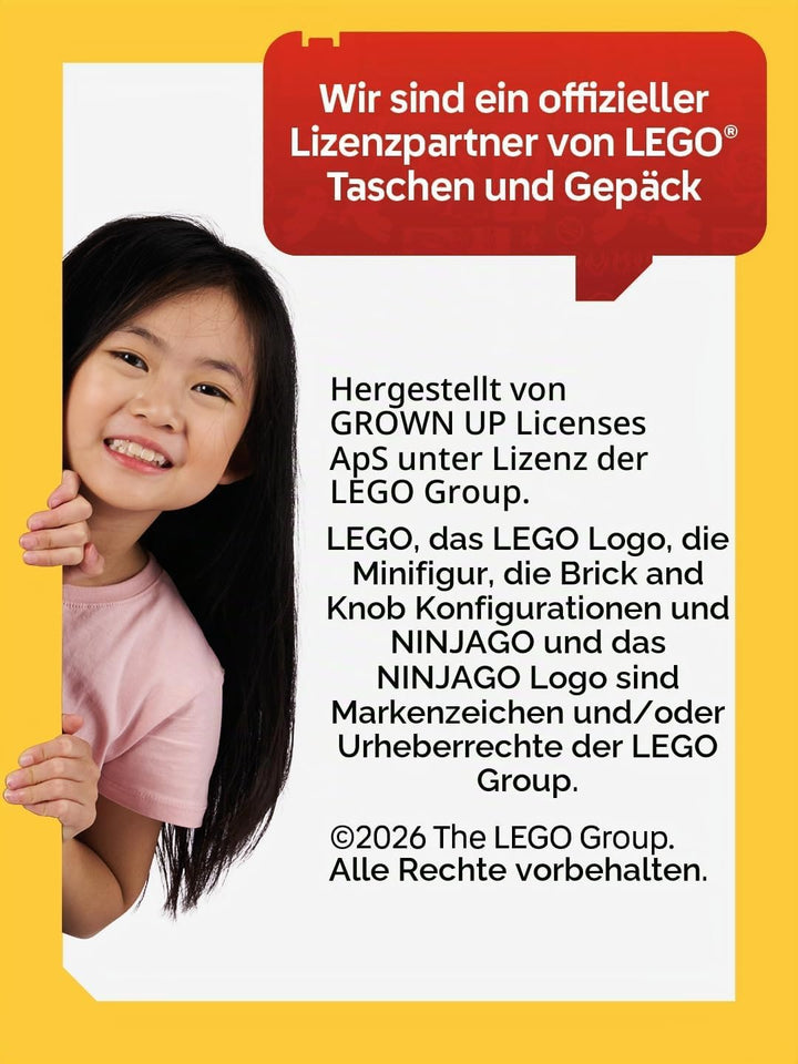 SKANDO BAGS LEGO® NINJAGO® Federmäppchen Junge gefüllt Spinjitzu Master – 3-Fach Federmappe mit 3 Fä