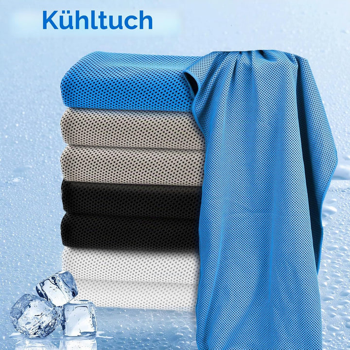 Sukeen Kühlendes Handtuch, Kühlhandtuch 100 x 30 cm, Ice Cooling Towel für Hals und Gesicht, Kühlend
