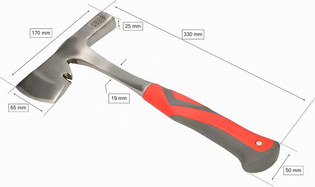 KOTARBAU® Gipserbeil mit Nagelzieher 1000g Geschmiedet Stahl Robuster Ergonomischer Vibrationsdämpfu