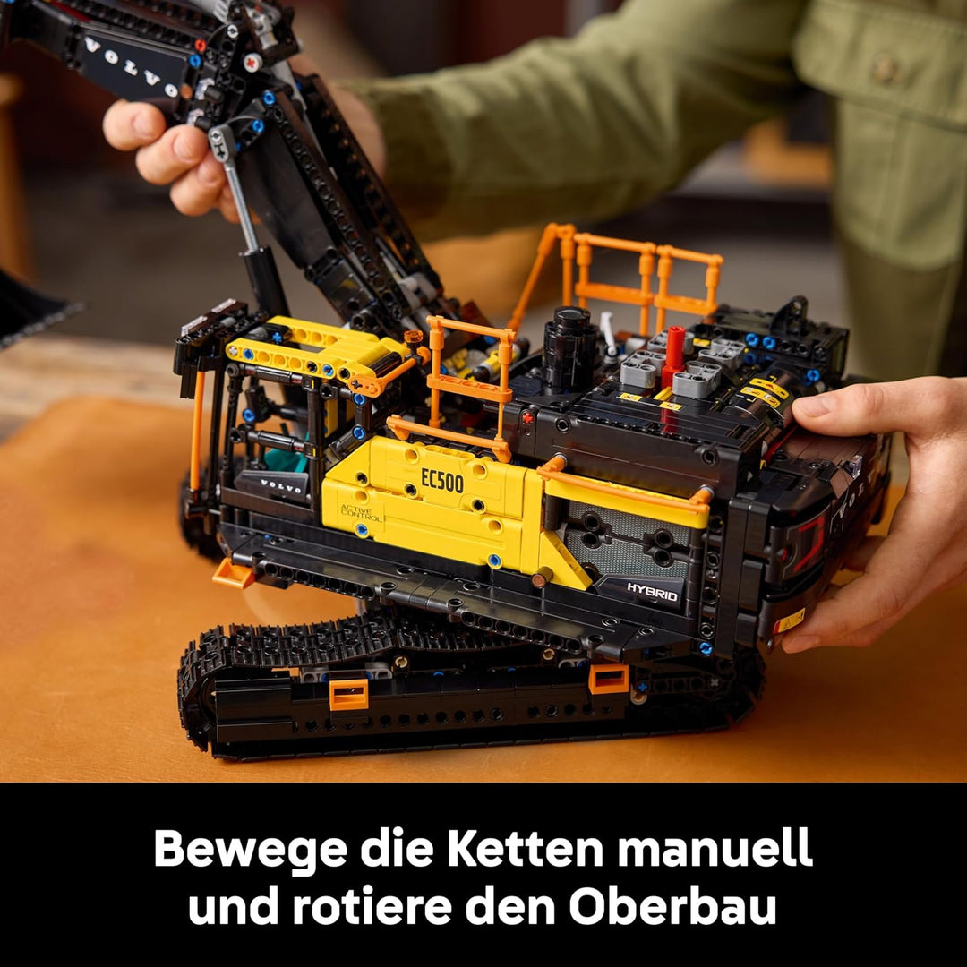 LEGO Technic Volvo EC500 Hybrid-Bagger - Spielzeug Automodell mit Motor für Erwachsene mit beweglich