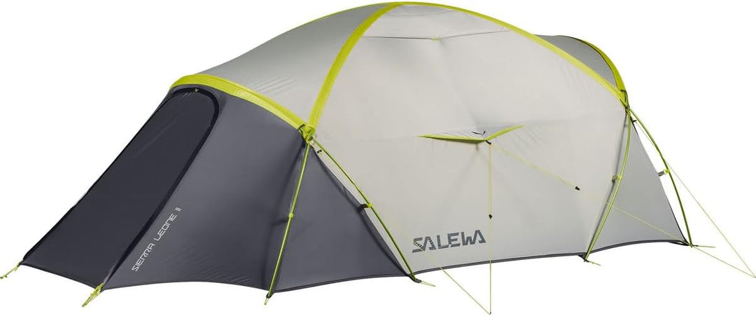 Salewa Zelt Sierra Leone II, Unisex Erwachsene UNI LIGHTGREY/CACTUS, UNI LIGHTGREY/CACTUS