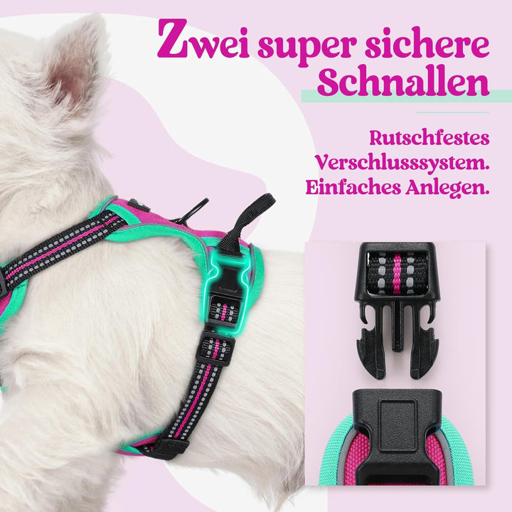 rabbitgoo Hundegeschirr Mittelgrosse Hunde, Anti Zug Geschirr mit Kontrolle, No Pull Verstellbar Hun