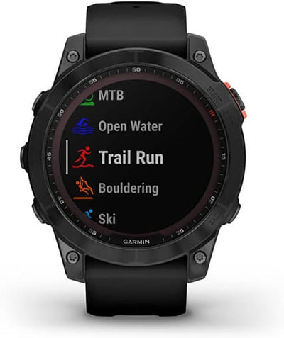 Garmin fenix 7 – GPS-Multisport-Smartwatch mit Farbdisplay und Touch-/Tastenbedienung, TOPO-Karten,