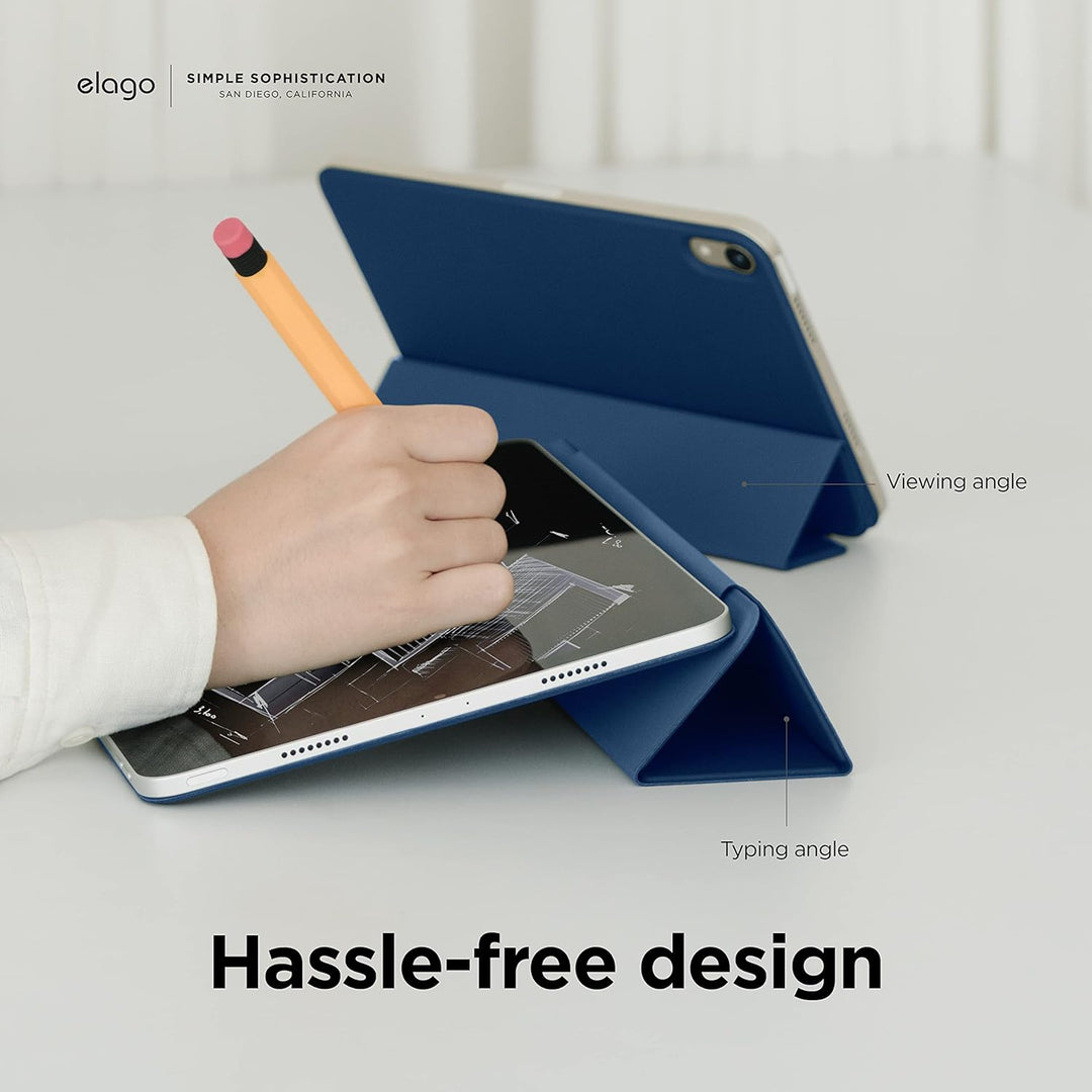 elago Magnetische Folio Hülle Kompatibel mit iPad Mini 8.3 Zoll 6. Generation - Rückwand kann an Met