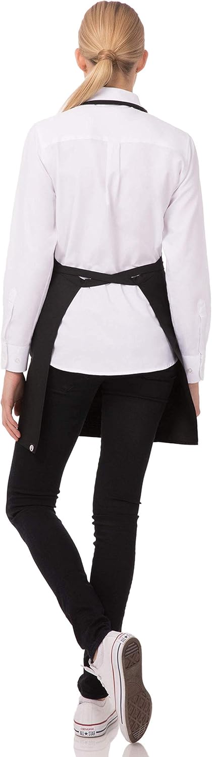 Uniform Works A709 Smoking Schürze, schwarz, Schwarz