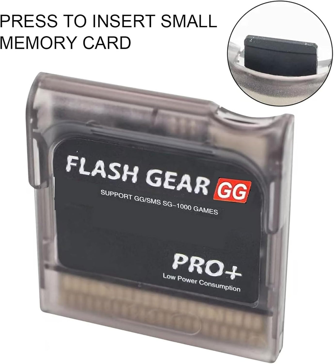 Flash-Spielkassette 600 in 1 für Game Gear GG-Konsole, mit Integriertem 4 GB Speicher, Unterstützung