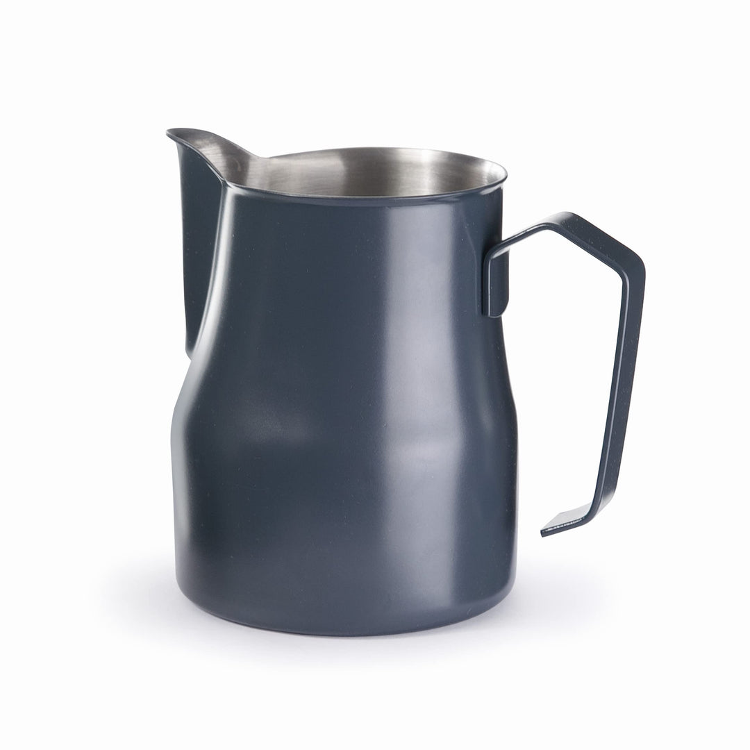 LACOR 58150 Milchkännchen für Baristas, Edelstahl, Blaugrau Grau-blau, Grau-blau