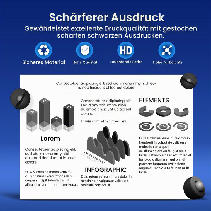2er-Schwarz TN2510XL TN-2510XL HL-L2400DW Toner Kompatibel für Brother TN-2510 XL TN 2510XL TN2510 X