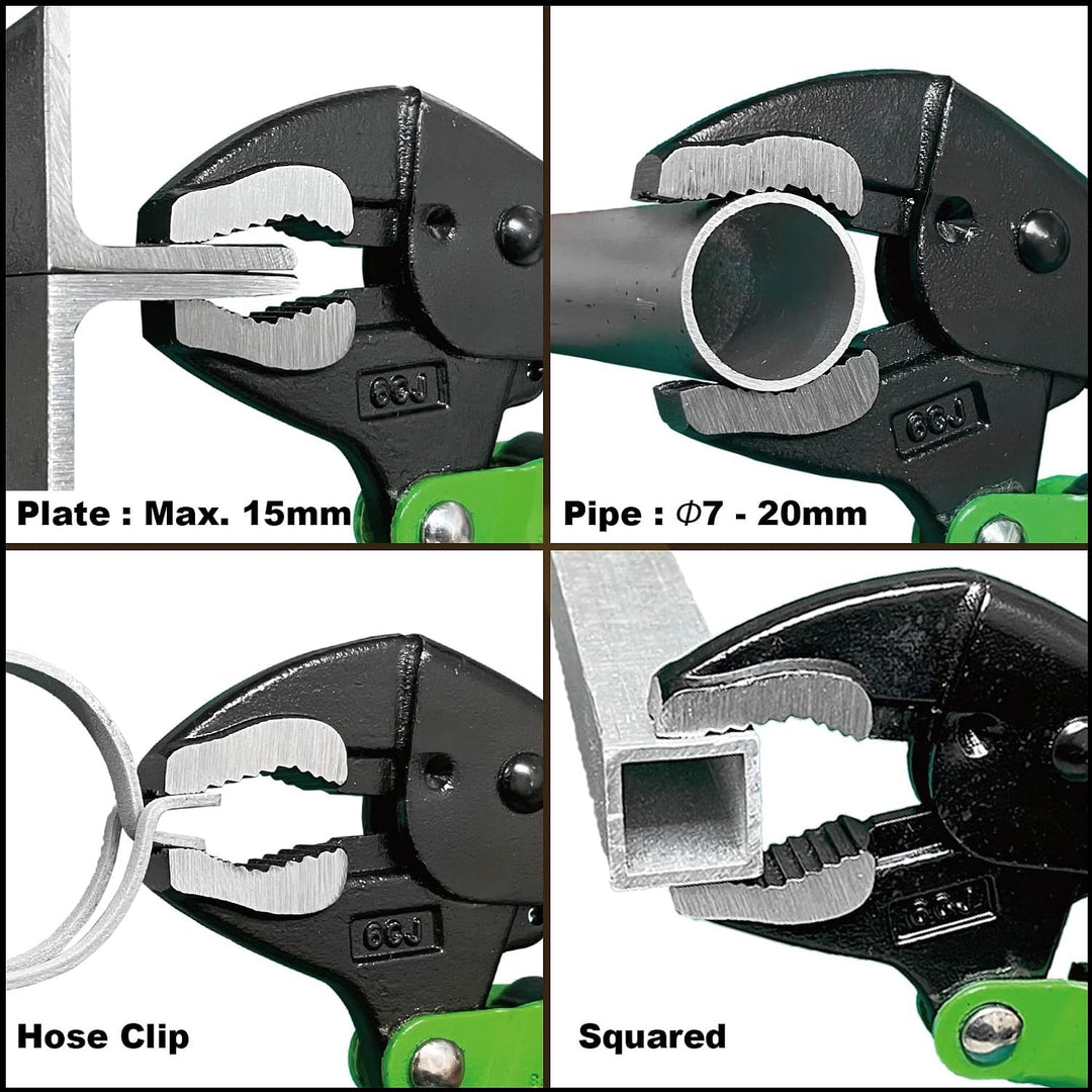 Automatik Gripzange (175mm) mit vertikalen Rillen für Gewinnung/Entfernen beschädigter Schrauben. Au