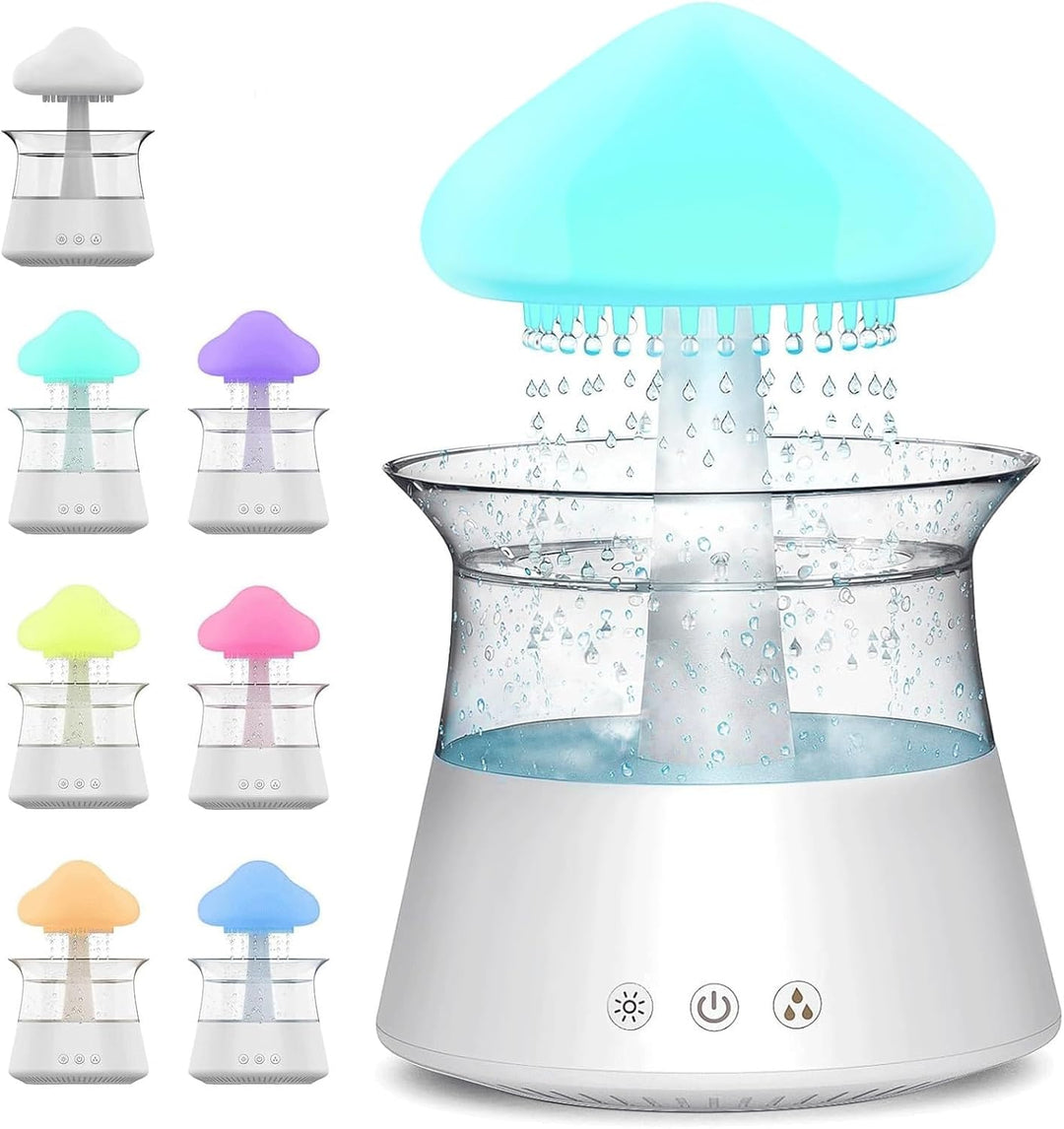 3-in-1 Rain Cloud Luftbefeuchter für Pilze, Regenwolken, Aromatherapie, Pilottherapie, mit 7 wechsel