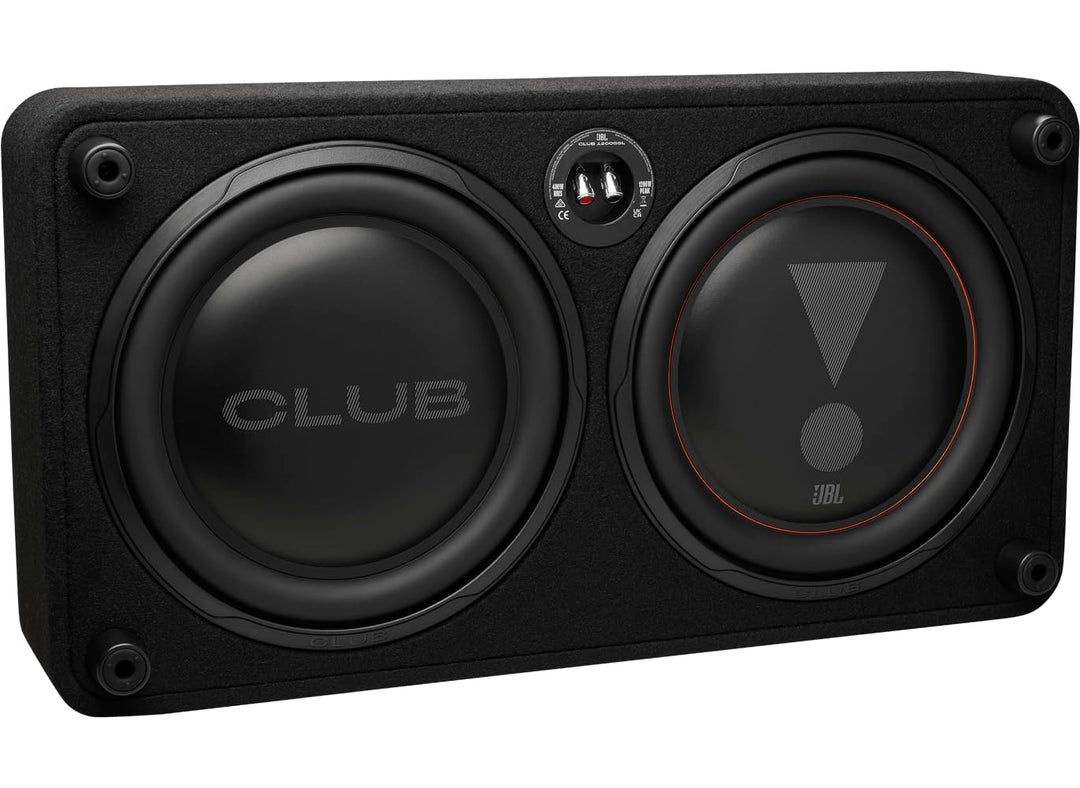 JBL Club 1200SSL 12” Passiv Subwoofer Auto Set, Down-Firing Geschlossenes Flachgehäuse mit Passivmem