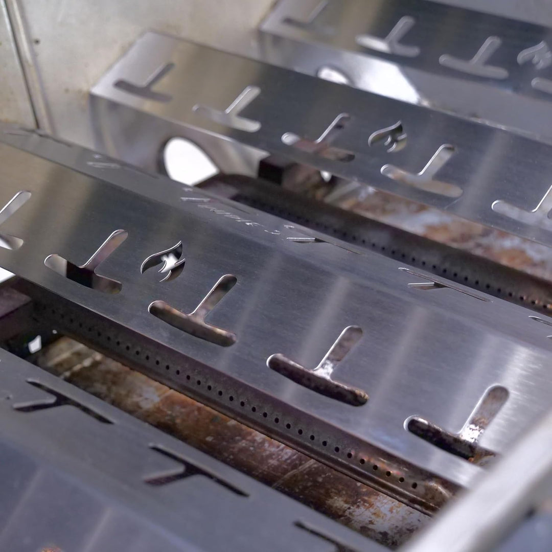 Grillrost.com Das Original Edelstahl Brennerabdeckung für Campingaz Classic 3 & 4, Woody, Master Cla