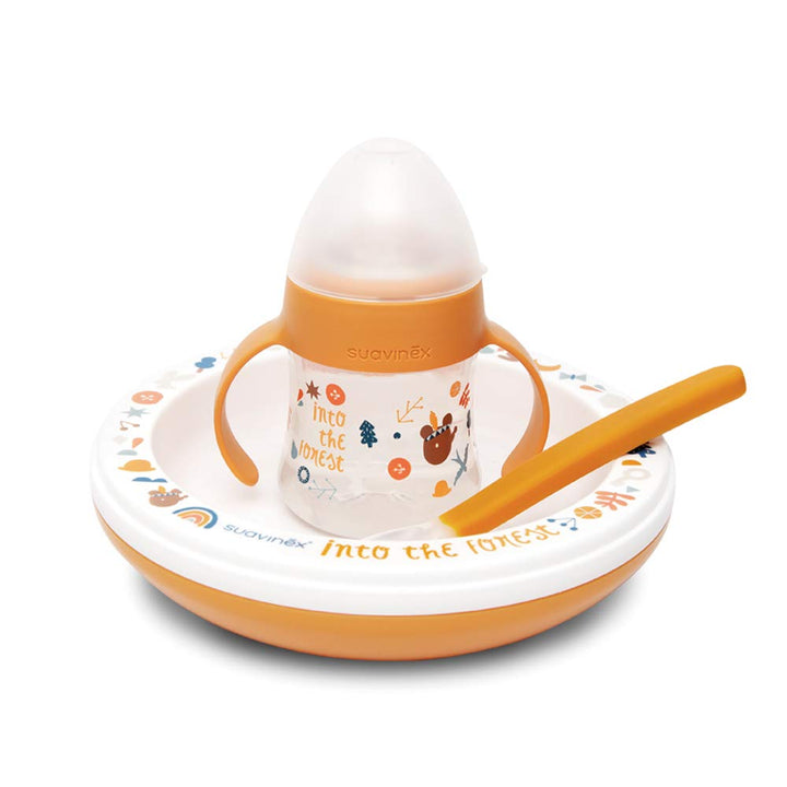 Suavinex 306448 Pappe-Set mit Thermo- und Flaschenteller, 3 Stück - 250 g