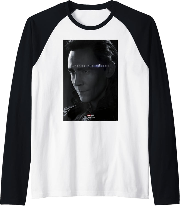 Marvel Avengers Endgame Loki Avenge The Fallen Poster Raglan