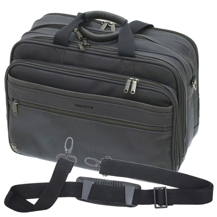 Bowatex Akten Arbeits Umhänge Tasche 43 x30x20cm Gross Grau Anthrazit Davidts