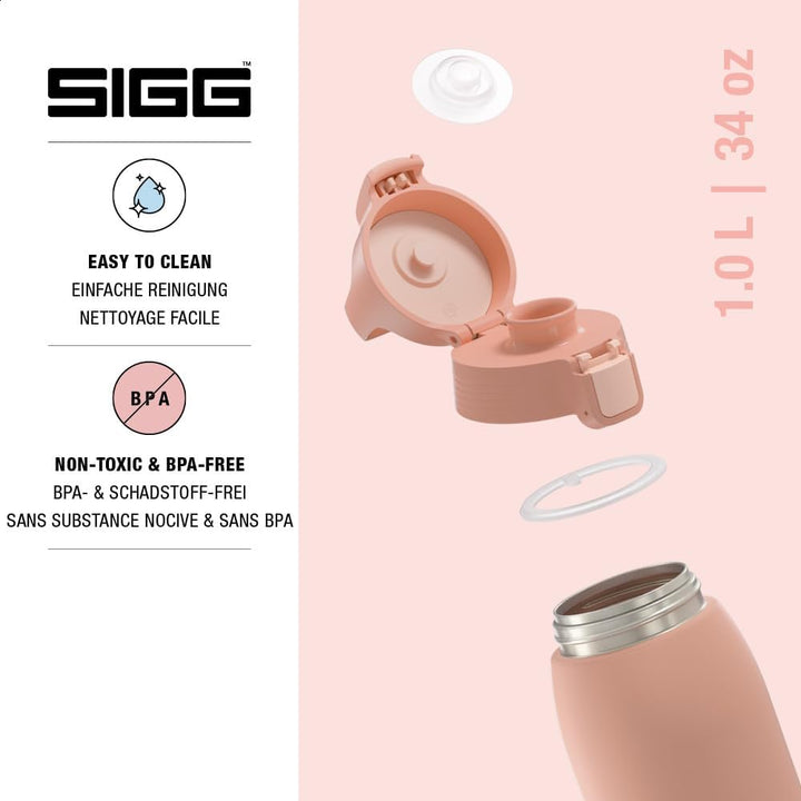 SIGG - Edelstahl Trinkflasche - Shield ONE - Für Kohlensäurehaltige Getränke Geeignet - Auslaufsiche