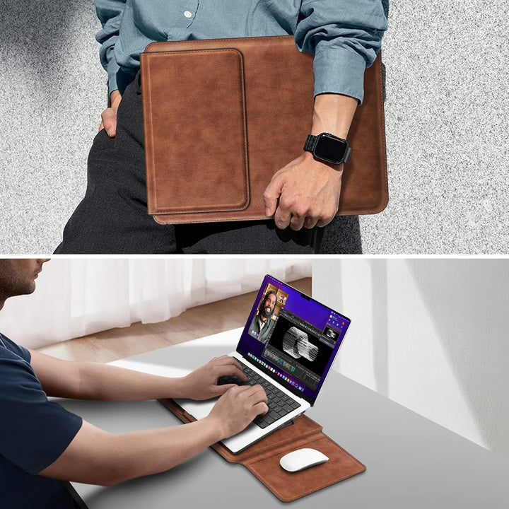 Fintie 13-14 Zoll Laptop Tasche mit Ständer Kompatibel mit MacBook Air 13.6 2024-2022, MacBook Air 1