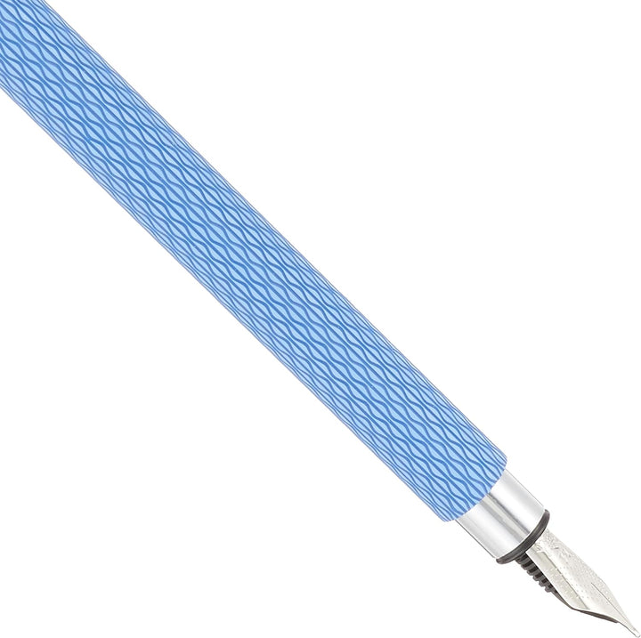 Faber-Castell 149680 Füllfederhalter AMBITION OpArt, Feder M, Lagoon blau