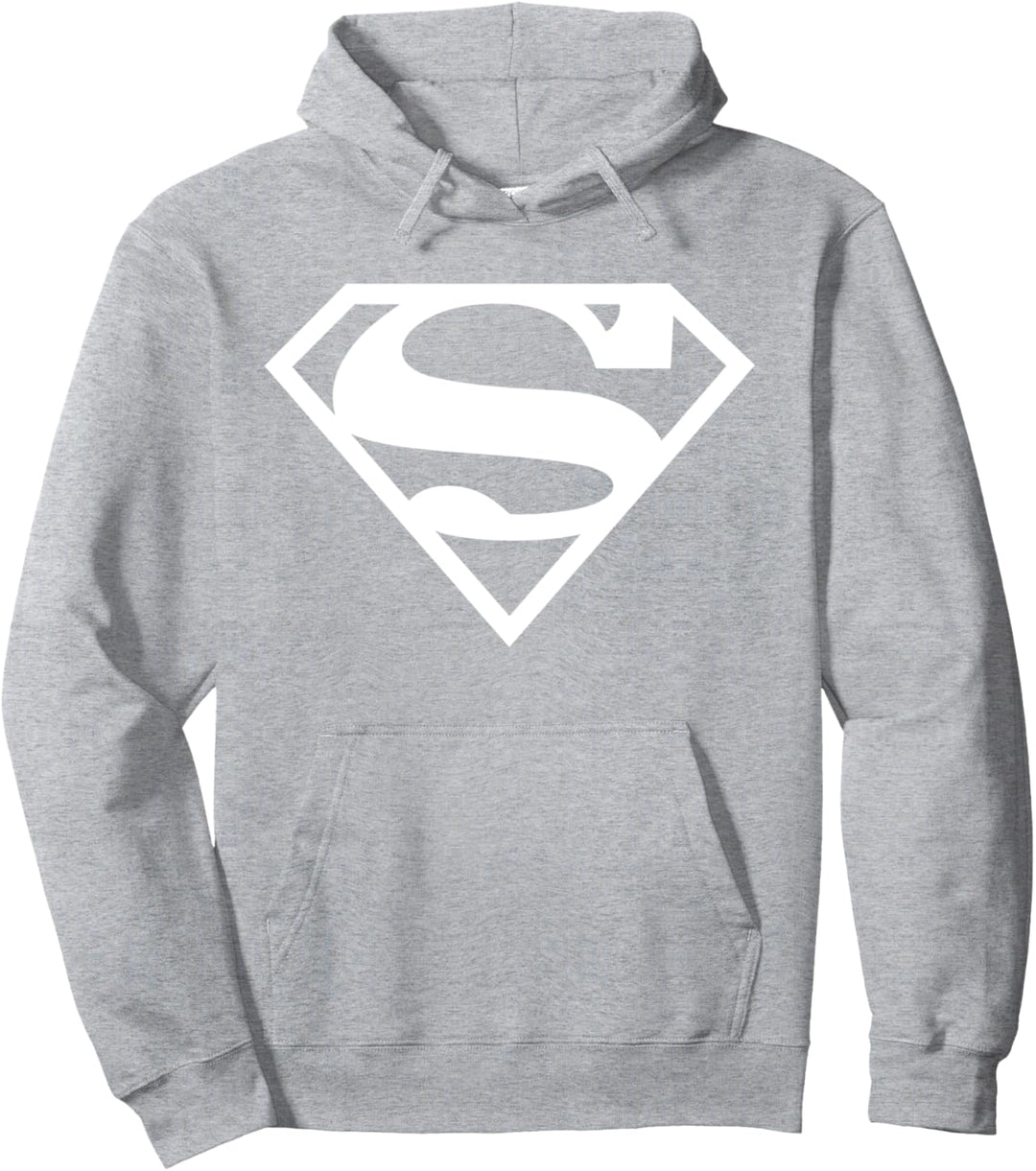 Supergirl White Shield Pullover Hoodie