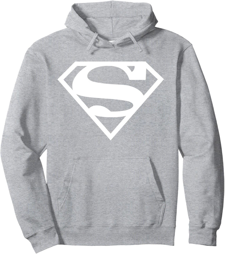 Supergirl White Shield Pullover Hoodie