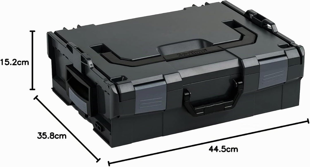 LBOXX Sortimo L BOXX 136 3er Set | Grösse 2 schwarz individuell anpassbar mit Ihrem Logo | Werkzeugk