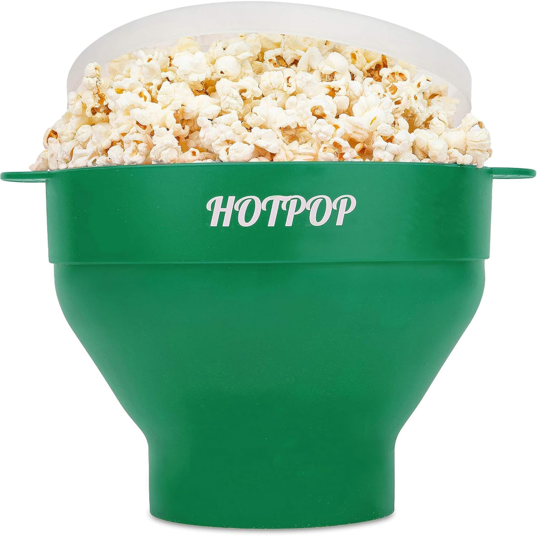 Hotpop Mikrowellen-Popcorn-Druckknopf aus Silikon, faltbar, BPA-frei und spülmaschinenfest, 20 Farbe