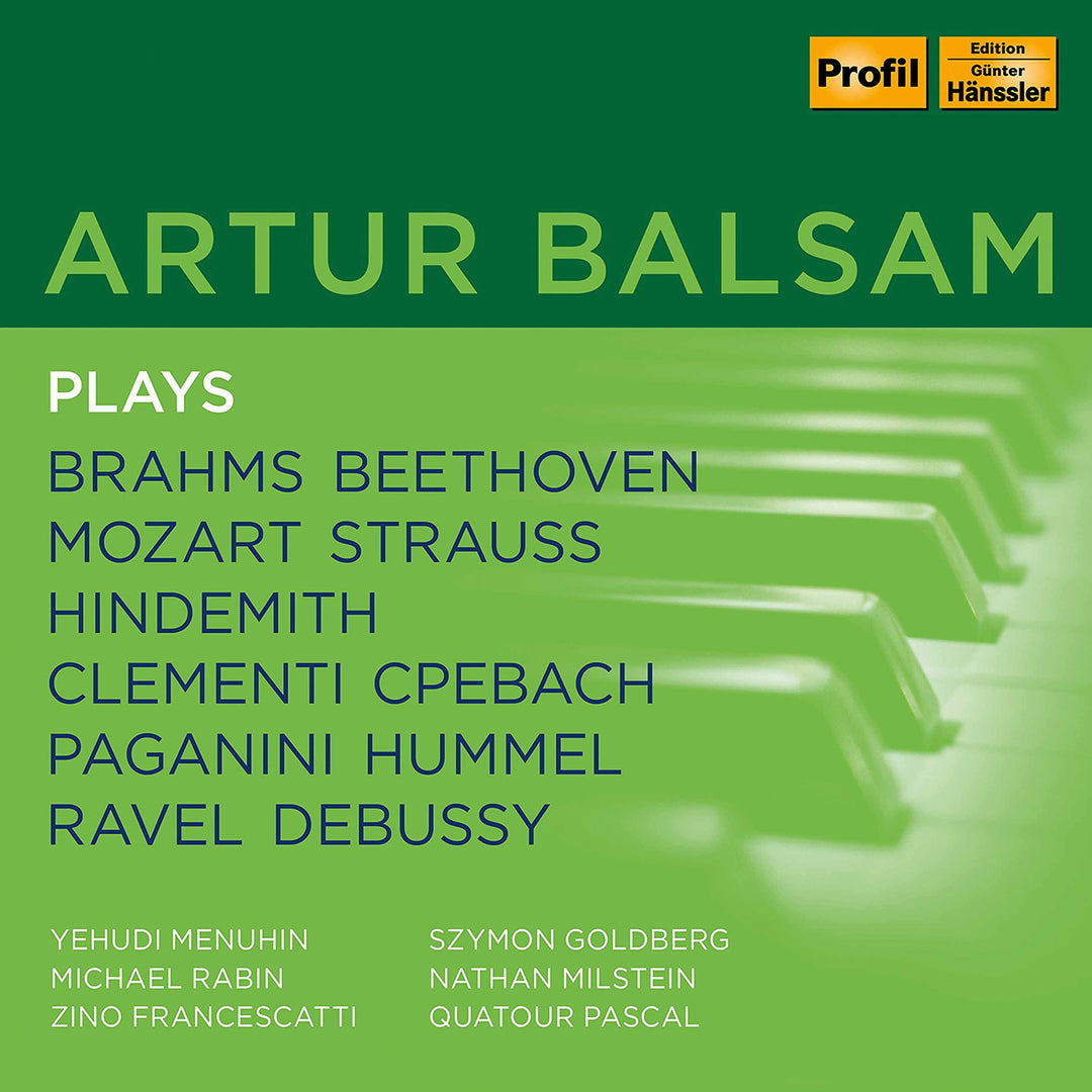 Artur Balsam Plays Brahms, Beethoven, Mozart etc. // Historical Recordings, Historische Aufnahmen 19