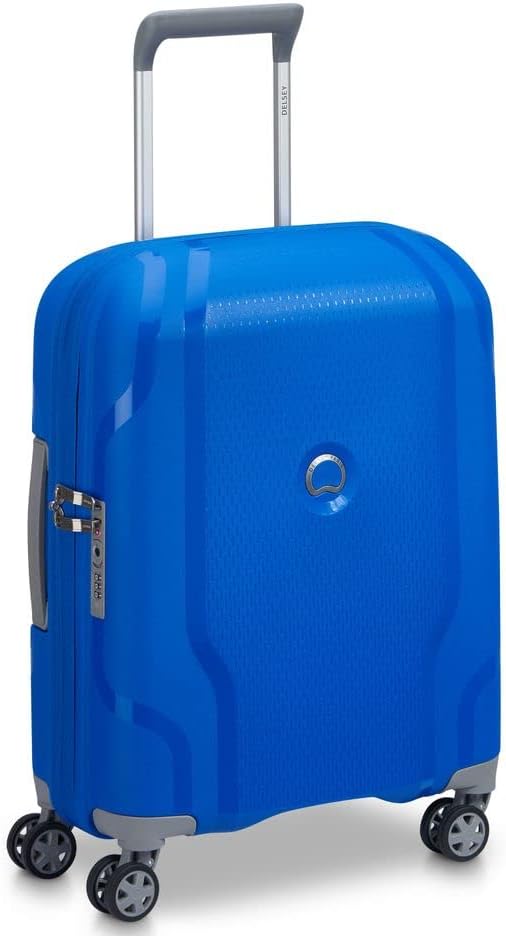 DELSEY PARIS - Clavel – Hartschalenkoffer Slim – 55 x 40 x 20 cm – 35 Liter – S – Blau Klein, Klein