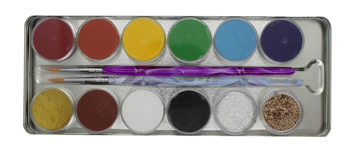 Eulenspiegel 212257 - Schminkpalette Fantasy Park, vegan, Schminkset, Kinderschminken, Karneval, Fas