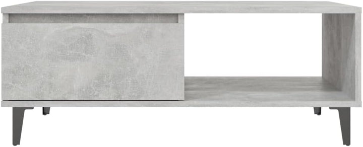 FIRBNUS Couchtische mit Offenes Fach Side Table Beistelltisch Holz Wohnzimmertisch Modern Design Tis